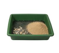 Genérico Sifting Pan, Stackable Rustproof Pellet Sifter Mesh Screen, Gold Prospecting Pan for Mining, Gardening, Potted Plants, Soil, Dirt, Rock, Pellet