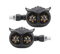Genérico Signal Beam Lights, Bike Indicator Light System, 3.94x1.97x1.97 inches Adjustable Fit LED with High Visibility Control, Daytime Running Light Kit, Unique Owl Design, Scooter Motorcycle Use