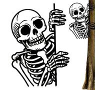 Generico Signo de - 11.81x11.81x0.79 Pulgadas - Signo de Metal del | Calaveras de Jardín de Halloween de Jardín Fantasmales - Metal espectral | Pos