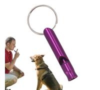 Generico Silbato para perros por ultrasonidos - Silbato para perros para dejar de ladrar | Silbato para recuperación de perros de alta frecuencia de aleación de aluminio con cordón