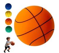 Genérico Silent Basketball, Quiet Indoor Safe Premium Foam Ball for Training, Lightweight Dribble Training Toy, Never Shrunken or Inflated, Boys & Girls (Orange,Size 7)