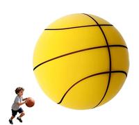 Genérico Silent Basketball, Quiet Indoor Safe Premium Foam Ball for Training, Lightweight Dribble Training Toy, Never Shrunken or Inflated, Boys & Girls (Yellow,Size 7)