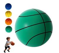 Genérico Silent Basketball, Quiet Indoor Safe Premium Foam Ball for Training, Lightweight Dribble Training Toy, Never Shrunken or Inflated, Boys & Girls (Green,Size 7)