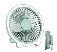 Genérico Silent Desk Fan Quiet Portable Cooling Fan 7,6 x 2,76 x 2,76 pulgadas Built in Night Light Feature and Adjustable Speed Settings, Recargable Cool Gadget for Bedroom, Wall Mount