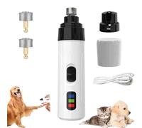 Genérico Silent Groom Pro Nail Grinder, Silent Groom Pro, Silent Groom Pro Nail Grinder, Silentgrind Pro, Rechargeable Dog Nail Clippers Grooming Smoothing Tool (1Set+2 Grinding headad)