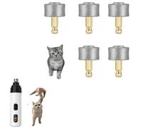Genérico Silent Pets Pro Nail Grinder, 2025 New Dog Nail Trimmer, Rechargeable USB Charging Pet Nail Grinder, Pet Paws Grooming Smoothing Tool Professional Pet Nail Trimmer (Millstone*6)