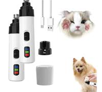 Genérico Silent Pro Nail Grinder, Silent Groom Pro Nail Grinder, Silent Pro for Dogs, Rechargeable USB Charging Electric Grinder, for All Pet Sizes and Nail Thicknesses (2 pcs)