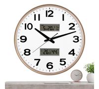 Genérico Silent Wall Clock - Analog Wall Clock | Battery Operated Analog Walls Clocks, Battery Operated Bedroom, Office, Class Room, Living Room Kitchen