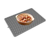 Generico Silicona Dish Draining Mat - Super Absorbent duel Layer Pad, Heat Resistant Countertop Protector | Non Slip Drying Pad For Kitchen Sink Bar Pet Feeding Bowl Area And Dishware Home Cleaning