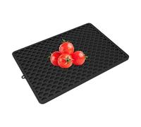 Generico Silicona Dish Draining Mat - Super Absorbent duel Layer Pad, Heat Resistant Countertop Protector | Non Slip Drying Pad For Kitchen Sink Bar Pet Feeding Bowl Area And Dishware Home Cleaning