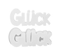 Genérico silicona Letter Molds, German Good Luck, 2,87 x 6,18 en Ornament Mould, no tick reutilizable, Easy Release Resin Craft Supplies for Home Decor, Crafts, Art Projects