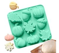 Generico Silicona Molds for Baking, Fall Decor Crafting Tools for Thanksgiving, 9-Cavity Silicone Baking Pans Cupcake Molds, Resin Soap Chocolate Cake Candle Crafts Home Decor