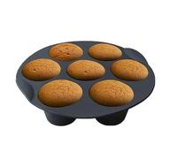 Genérico silicona Muffin Pan - Silicona Muffin Pans for Baking | 7 Cup Silicono Baking Pan | Cupcake Pans Silicono Mold | Air Fryer Accessories for 2.6/3.2/3.5-5.8l Airfryers Kitchen Gadgets