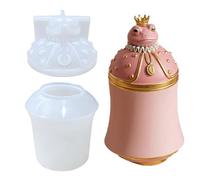 Generico Silicona Planter Mold, Flexible Resin Casting Tool, Non Stick Easy Release Frog Design, Decorative Craft Mold, for Storage Jars Jewelry Boxes Pen Holders Key Cases Vase Home DIY Art Use