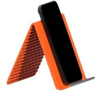 Genérico Silicone Aluminum Phone Holder Stand - Adjustable Desk Mount for Hands Free Viewing | Aluminum Alloy Frame with Silicone Grip Pads, Foldable Angle Support Holder for Home Use