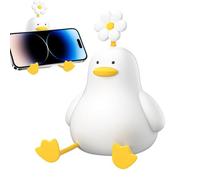 Genérico Silicone Animal Lamp, 3-Level LED Touch Control, 4.33x5.91 Inches Duck Flower Night Light with Soft Glow, Table Lamps, LED Lamp with Cute Design, Bedroom Accessory for Bedside Nightstand