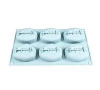 Genérico Silicone Baking Mold - 6-Cavity Easy Release Nonstick | Coffee Bean Mold | For French Mousse Chiffon Cake Chocolate Pastries, Funny Silicone Baking Pan For Cake Cupcake Cookie DIY, Food Grad