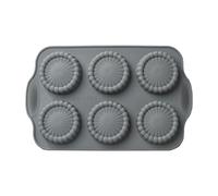 Genérico Silicone Baking Mould - Flower Shape 11 Inch Non Stick Tray | Round Cake Mold - flexible muffin chocolate soap making baking mould for desserts eggs crafts kitchen use