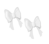 Genérico Silicone Bow Clips - Headphone Decoration for Women | 1 Pair Cute Accessory with Aesthetic Style, Commuting School College Usage, Fun Decor for Girls Teens Students, Easy Attachment