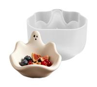 Genérico Silicone Bowl Mold, Ghost Design Jar, Small Candy Container, Compact Holiday Accessory, Size 12 x 8 cm, for Serving Desk Entryway Table Halloween Christmas Routine