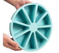 Genérico Silicone Cake Molds, 9 Cavity Triangular Baking Tray Mold, Flexible Oven Dessert Pan, Baking Tool for Cake Pizza Brownies Muffin Cupcake Chocolate Jelly Candy, 10.43x1.97 Inch