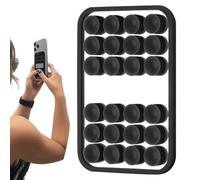 Genérico Silicone Double Sided Suction Phone Case,Suction Cup For Phone - with Mirror Mount Attachment For Women Men Car Driving Desk