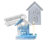 Generico Silicone Molds - Non-Stick House Shape Crafts Casting Tool | House Candle Molds for Wax, Cement, Clay, Soap, Candlestick, Plaster, And Table Ornaments, Ideal for DIY And Home Decor Projects