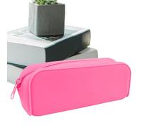 Genérico Silicone Pencil Pouch, Aesthetic Soft Pen Case 1.97x3.15in Multifunctional Zipper Stationery, Compact School Supplies, Students Kids Storage Bag for Pencils