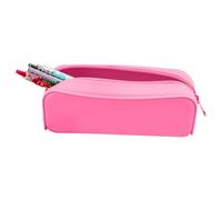 Genérico Silicone Pencil Pouch for School and Office, Aesthetic Soft Pen Storage Case with Secure Zipper, Stationery Organizer Bag for Students,Kids and Writing Supplies Holder
