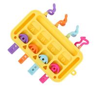 Genérico Silicone Plug In Board Toy - 9.9 Inches Activity Learning Board for, Educational Early Development Game Color Sorting and Hand Coordination, Home Preschool Use.