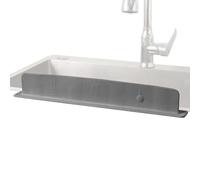 Genérico Silicone Sink Splash Guard, Flexible Heat-Resistant Suction Cup Water Barrier, Heightened Splash Proof Protector for Kitchen Counter, Bathroom Sink, Home, Commercial Use