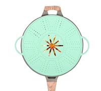 Genérico Silicone Splatter Guard, Frying Oil Screen - 10-12 Inch Cooking Cover | Kitchen Splatter Guard with Non Stick For Stove Baking Food Strainer Pan Pot Steamer Cooking Protection