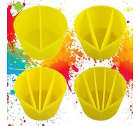 Genérico Silicone Split Cups - Reusable Resin Mixing Cups | 2-5 Channels Split Cup for Paint Pouring | Resin Mixing Cup |Epoxy Arts Measure Painting Liquid Acrylic for Crafting Art Projects Measuring