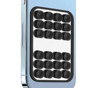 Genérico Silicone Suction Case - 2x1 Inches Double Sided Grip Cover for Viewing, Secure Holding with Mirror Attachment, Phone Case for Car, Desk, Shower, Black Authentic, Presents Ready Box