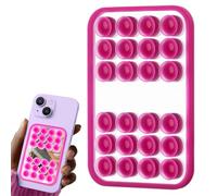 Genérico Silicone Suction Case - 2x1 Inches Double Sided Grip Cover for Viewing, Secure Holding with Mirror Attachment, Phone Case for Car, Desk, Shower, Black Authentic, Presents Ready Box