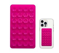 Generico Silicone Suction Phone Case Mount - Sticky Suction for Back of Phone | Double Sided Strong Suction Cup Cellphone Case Holder | Compact Smartphone Mount for Selfies Videos Chat & Watch Movies