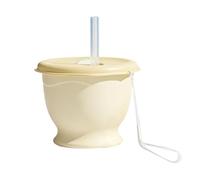 Genérico Silicone Water Cup | 150ml Reusable Space-Saving with Straw Wrist Strap | Silicone Folding Coffee Cup for Travel,for Soda Beverage Kids Adults Teens Gym Picnic School