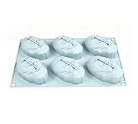 Genérico Silikon Backform 6er - Antihaft Schokoladenform Kuchenform | Lebensmittelechtes Wiederverwendbar Backblech | Dessertform Für Cupcake Schokolade Süßigkeiten DIY Küche Party Hochzeit
