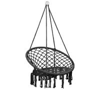 Genérico Silla Colgante Hamaca Columpio 80 cm Antracita,Juegos y Juguetes,Estructuras para Juegos al Aire Libre,Columpios y balancines-93156