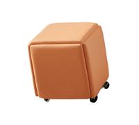 Genérico Silla cúbica otomana anidada 5 en 1, Taburete con Ruedas, fácil de Separar y Combinar, for Uso en condominios de Sala de Estar y Dormitorio(Color 9,35x35cm)