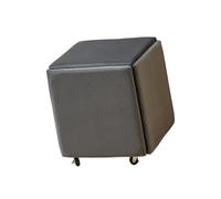 Genérico Silla Cubo, Silla otomana anidada 5 en 1, taburetes apilables, for balcón, jardín, Patio, Dormitorio, Oficina (35x35cm/45x45cm)(Color 4,35x35cm)
