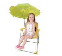 Genérico Silla de Camping Infantil con Sombrilla, Silla De con Sombrilla Incluida, Asiento de Resistente con Sombra para Piscina Terraza Jardín y Exteriores