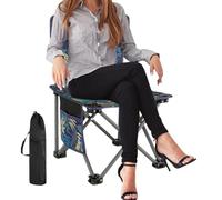 Generico Silla de camping ligera - Asientos portátiles 72x43x43 cm, muebles de exterior plegables, asiento de viaje para senderismo en la playa, soporte de carga de 286 libras, desig