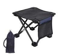 Generico Silla de camping plegable - taburete de viaje, metal de alta resistencia, base antideslizante, asiento de tela transpirable | Práctica opción de descanso para el evento de viaje i