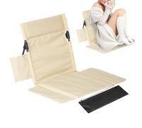 Genérico Silla De Exterior - Asiento Plegable | Aluminio Y Tela Oxford 54 Cm - Silla De Suelo Portátil con Cojín Y Bolsillo Lateral, Ideal para Playa, Camping, Senderismo O Patio