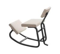 Genérico Silla de Rodillas, Silla de Oficina ergonómica, Respaldo Acolchado ergonómico, Corrector de Postura de Escritorio, Cojines cómodos for Oficina(White,85X45X78cm-Black)