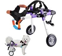 Genérico Silla de Ruedas Ajustable para Perros, Silla de Ruedas para Perros Patas Traseras Pequeño/Mediano, Sillas de Ruedas para Perros con Patas Traseras Discapacitados para Caminar,Small