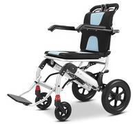 Genérico Silla De Ruedas Plegable Ligera De Paseo Ancianos Sillas De Ruedas Adulto Para Exterior Con Freno De Mano Silla Ruedas Plegable De AleacióN De Aluminio Para Personas Mayores