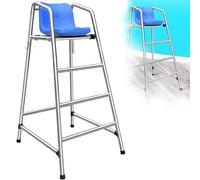 Genérico Silla de Salvavidas - Silla de Salvavidas Alta Desmontable, Silla de socorrista de Acero Inoxidable para Piscina, para Uso en Interiores y Exteriores (304, 1,2 m)