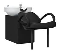 Genérico Silla de Shampoo Manual Negro y 63 x 141 x 92 cm PVC,Economía e Industria,Peluquería y cosmética,Sillas de peluquería-42009072